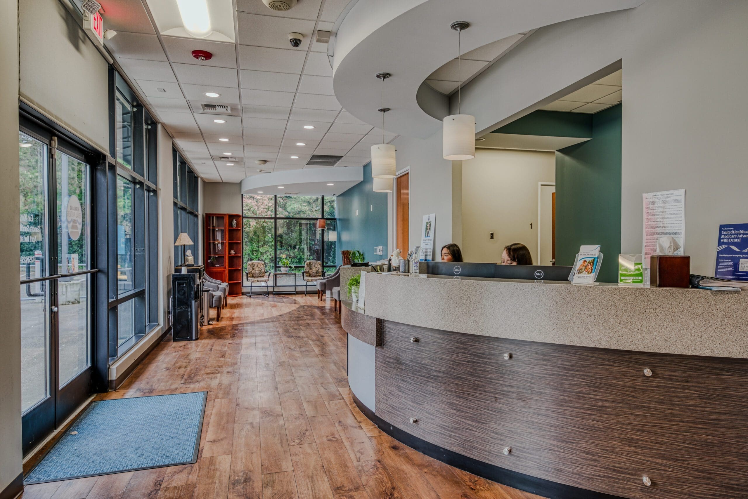 Front Desk and Waiting Area